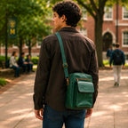 Pull Up Leather Cross Body Bag