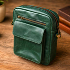 Pull Up Leather Cross Body Bag