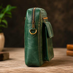 Pull Up Leather Cross Body Bag