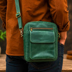 Pull Up Leather Cross Body Bag